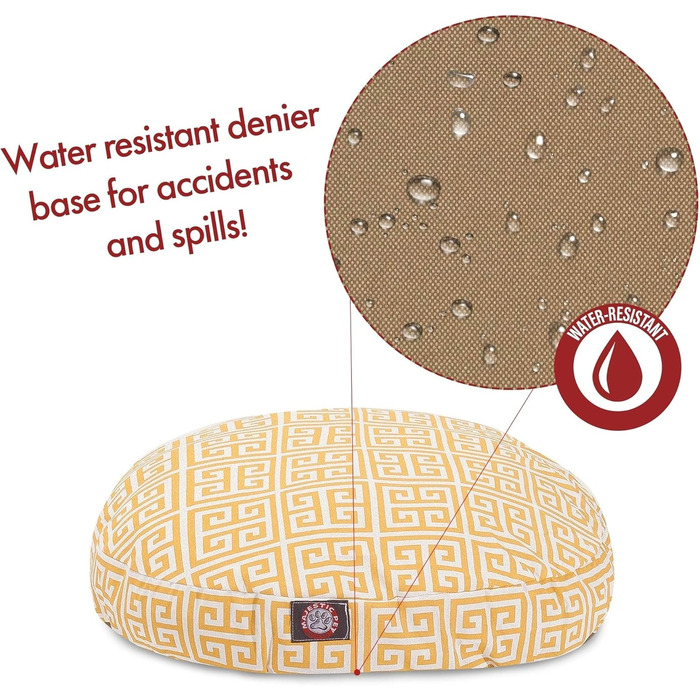 Кругле собаче ліжко Majestic Pet Products, маленьке, для дому та вулиці, знімний, пральний чохол, розмір Small