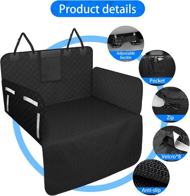 Захист для багажника автомобіля для собак, килимок у багажник для маленьких авто, водовідштовхувальний, універсальний, сірий, 185x150 см
