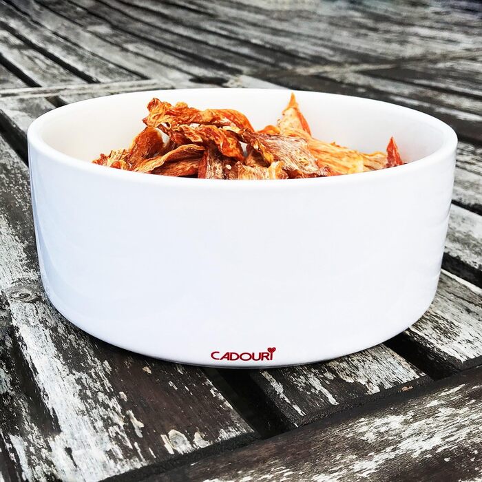 Керамічна годівниця для собак з іменем - персоналізована миска для корму та води (Барвиста лапка) - 1.300 мл