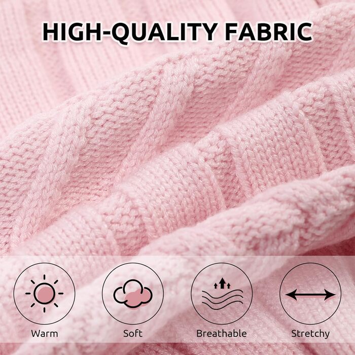 Теплий зимовий пуловер для котів та маленьких собак, рожевий, розмір M