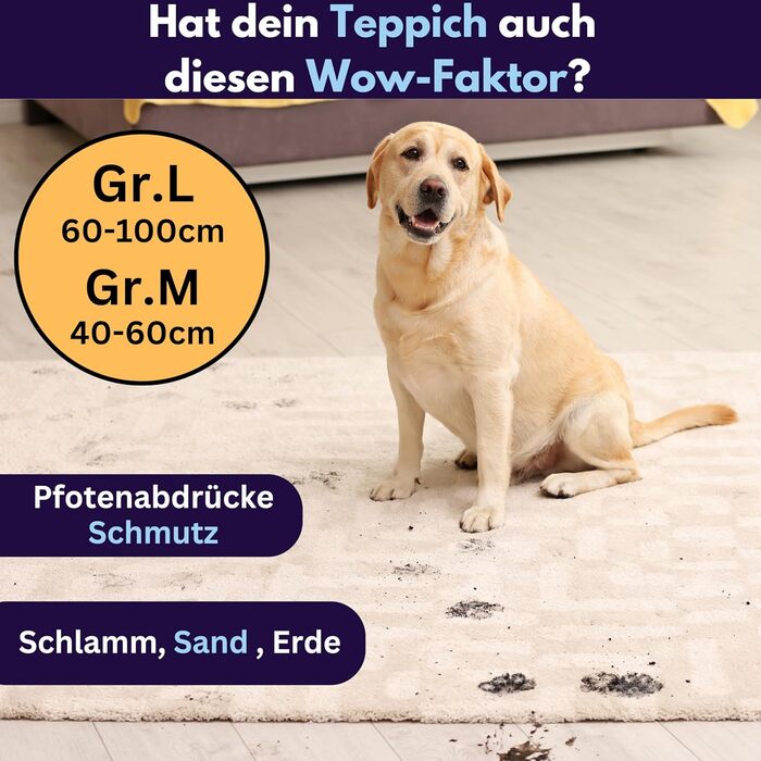 Goldthal® Оригінальний рукавичка для миття лап собак з мікрофібри. Без брудних лап для великих та маленьких собак