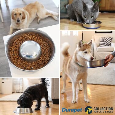Миска для собак Our Pets з нержавіючої сталі 1.25qt, з гумовим дном, преміум-якість