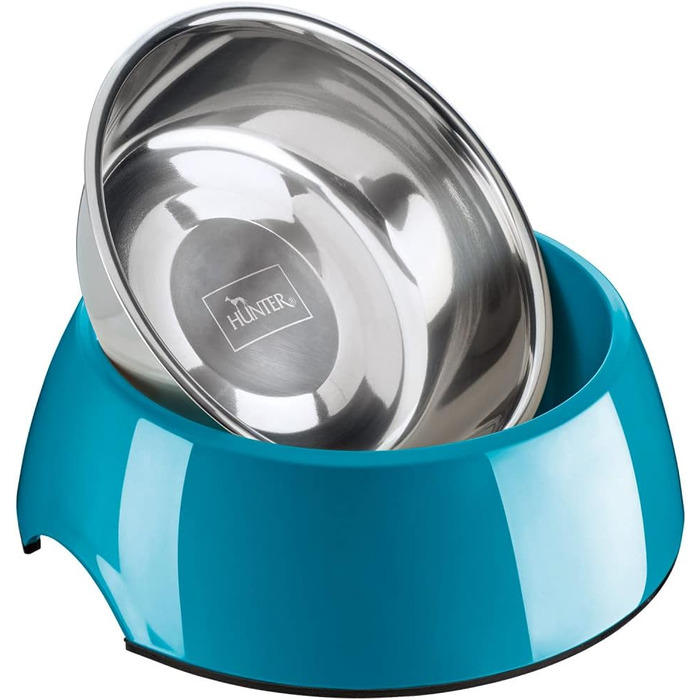 Миска HUNTER Melamin, petrol, 350 мл, з нержавіючої сталі, неслизька, стійка до подряпин та ударів, легко миється, для посудомийної машини