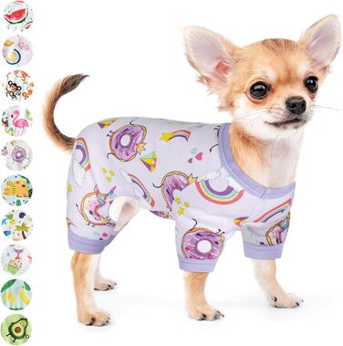 Піжама для собак - літня, для дрібних порід (Чихуахуа, Йоркширський тер'єр), унісекс, м'яка, еластична, для котів та собак