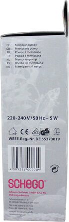 Насос повітряний Schego Optimal 850 WS2 для акваріуму