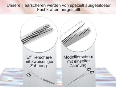 Набір для стрижки волосся: професійні ножиці для стрижки та філірування, 20,5 см, 8 дюймів