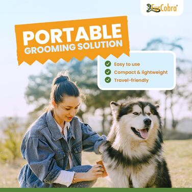 Щітка для грумінгу домашніх тварин Direct 10 - м'яка, без металевих лез, 9 см, для собак та котів