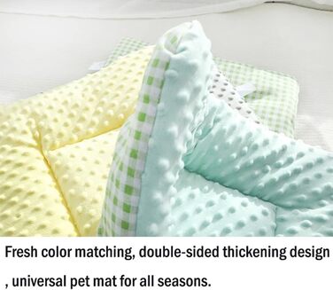 М'який лежак для собак та котів, теплий килимок, 2 шт. (M, 53x40 см, Кофе)