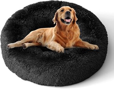 XKISS Лежанка для собак, м'яка, знімний та пральний чохол, оригінальна модель [M, 80см, Темно-сірий]. Лежанка для собак великих, середніх та маленьких порід, зручна та гігієнічна. Розміри: 80 x 80 x 20 см, Темно-сірий колір.