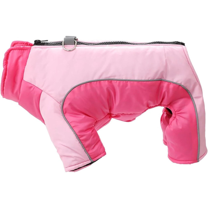 Водонепроникний та вітрозахисний комбінезон для собак з D-кільцем, зимовий, світловідбиваючий, для Shiba Inu, Schnauzer, Bulldogge, розмір 2XL