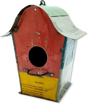 Металева годівниця для птахів, 22 x 36 см, кольорова, для саду та декору