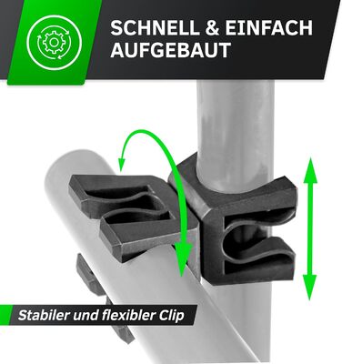 Набір для координації TOOLZ (5 шт.) – Сітка для спритності, тренувальні стійки та кліпси для паркур, слалом та стрибки – Набір для координації з сумкою