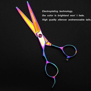 Професійна фризурська ножиці для лівшів, 6 дюймів, для стрижки волосся та грумінгу домашніх тварин