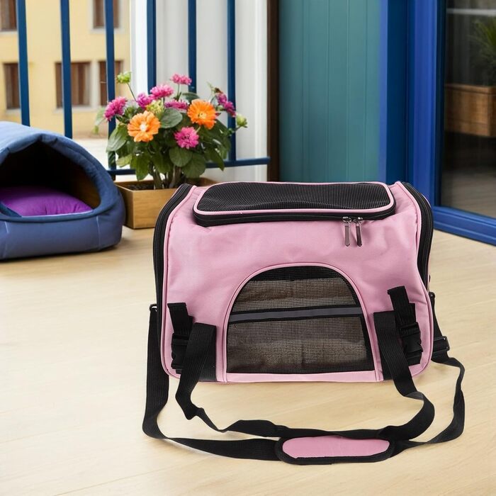Сумка-переноска для котів та маленьких собак Hanabass: складна, дихаюча, сітчаста, для подорожей