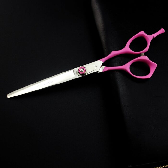 Набір професійних ножиць для грумінгу собак JIESENYU: 7 дюймів, 2 вигнуті + ножиці для фінальної обробки, 4 шт.