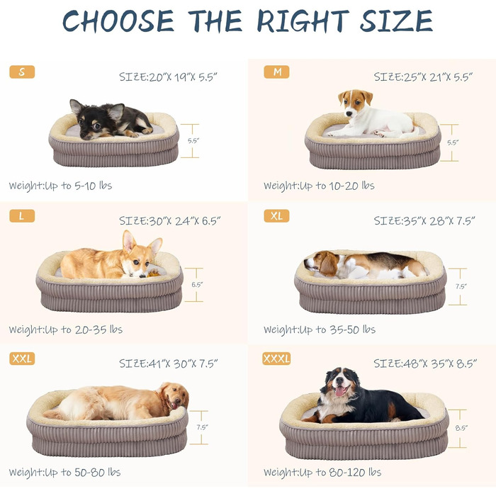 Ортопедичне ліжко для собак середніх та великих порід, диван для собак з високощільним пінополіуретаном, з чотирибічною підтримкою шиї, овальне ліжко для собак, зручний диван для домашніх тварин, знімний, 86x71x19 см, сірий