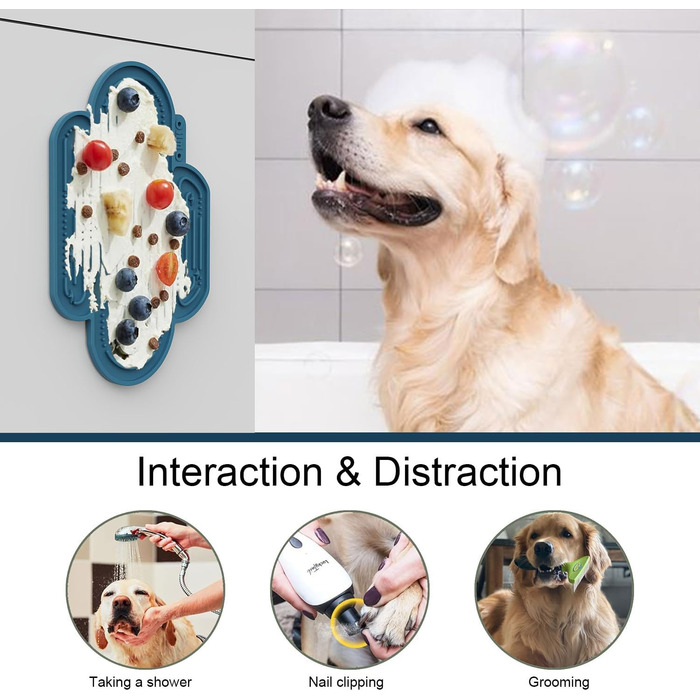 Лежанка-іграшка для собак OHMO Schleckmatte, 2 шт. (Коррал & Вишневий) - для цуценят, котів, зняття тривоги, повільне годування, силікон 18x25.5 см