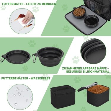 Сумка для ласощів для собак на 25 літрів з плечовим ременем, чорна. Ідеально підходить для походів та прогулянок з собакою