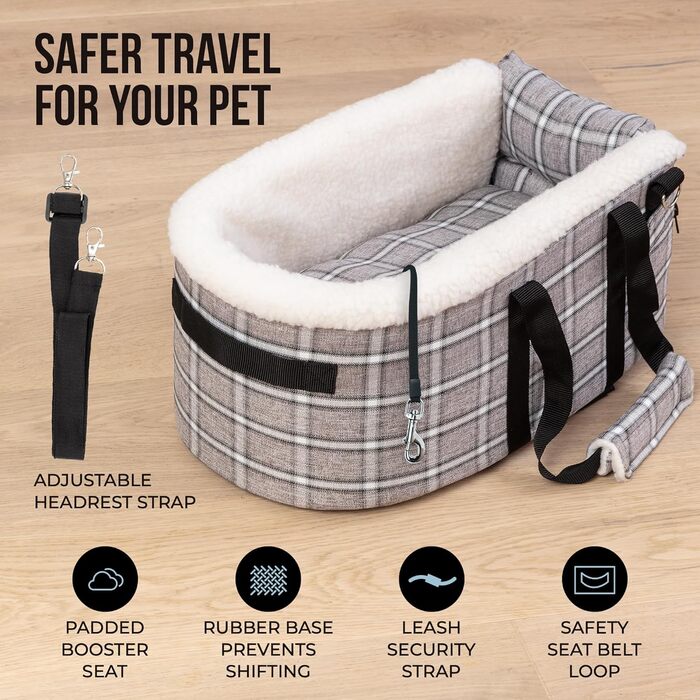 Автокрісло для собак – автосидіння для маленьких собак до 5,9 кг. Безпечне автосидіння для собак у легкових автомобілях та SUV