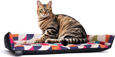 bo&flash лежанка для котів на підвіконня San Francisco Michaela, якісне м'яке котяче ліжко, знімний чохол, розмір 62×27×10 см, котячий килимок з нековзною основою