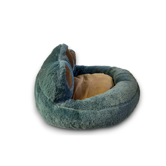 М'яке плюшеве лежак-кокон для собак з високими бортиками