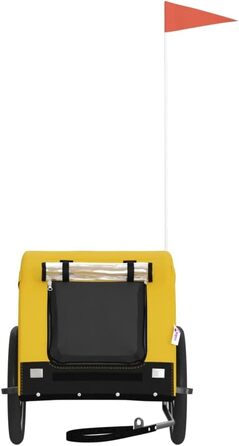 Причіп для велосипеда для собак Жовто-чорний, Oxford-тканина та залізо, LH10049