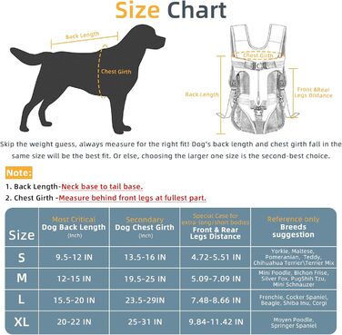 Рюкзак для собак, переноска-рюкзак для малих та середніх собак, чорний, S. Зручний для прогулянок, велопоїздок та хайкінгу. Регульований, з м'якою підкладкою.