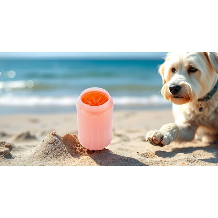 Очищувач для лап собак: великі та маленькі розміри, гігієна для подушечок лап, помаранчевий