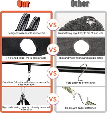 Набір для догляду за собаками MACUNIN: гамак, триммер для нігтів, аксесуари для купання (великий, чорний)