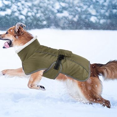 Теплий зимовий пуховик для собак - утеплений, на блискавці, для малих та середніх порід, як ізоляція від холоду (F, One Size)