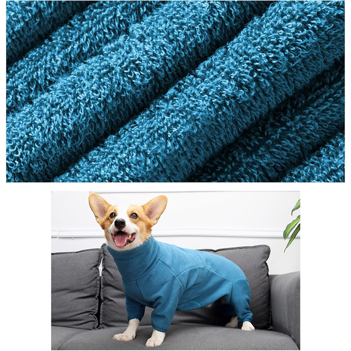 Теплий зимовий комбінезон для собак з полярного флісу, регульований, з блискавкою, для малих, середніх та великих собак.