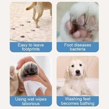Очисник лап для собак | Портативна щітка для собачих лап – щітка з 2 швидкостями для миття лап, догляд, подорожі, дім, після прогулянок, на вулиці, піших прогулянок, кемпінг (Рожевий)