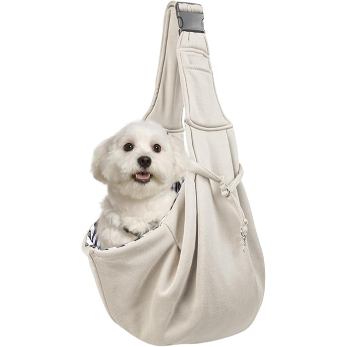 Шлейка для цуценят Sghtil, дихаюча, з регульованими ременями, для прогулянок та походів, бежева