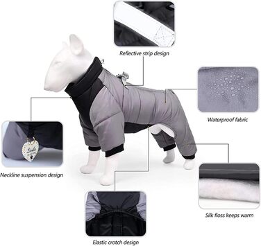 Жовтий зимовий теплий куртка для собак, непромокаємий, для цуценят та великих порід, з кріпленням для повідка, 3XL