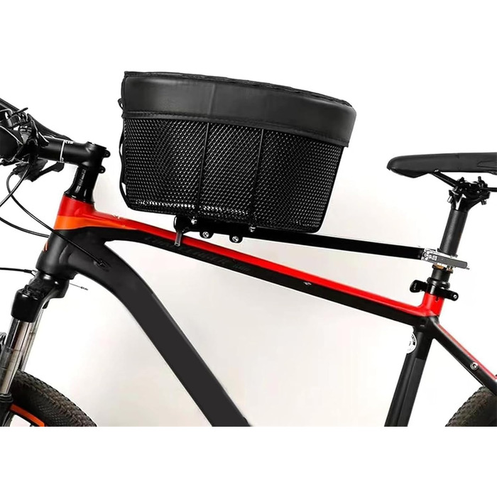 Фарбований кошик для собак на велосипед до 7.5 кг, 39 × 23 × 25 см, водонепроникний, знімний, дихаючий, для собак та котів