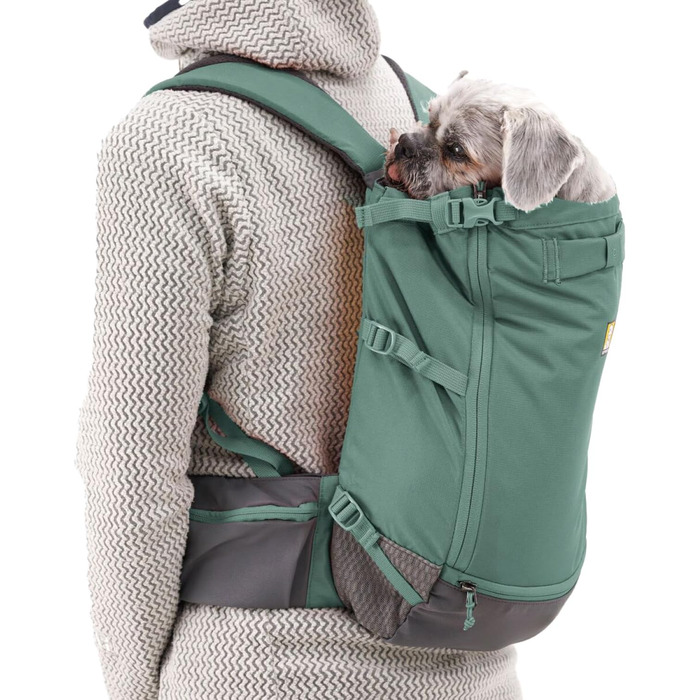 Рюкзак-переноска для собак Ruffwear Hitch Hiker, XS, River Rock Green