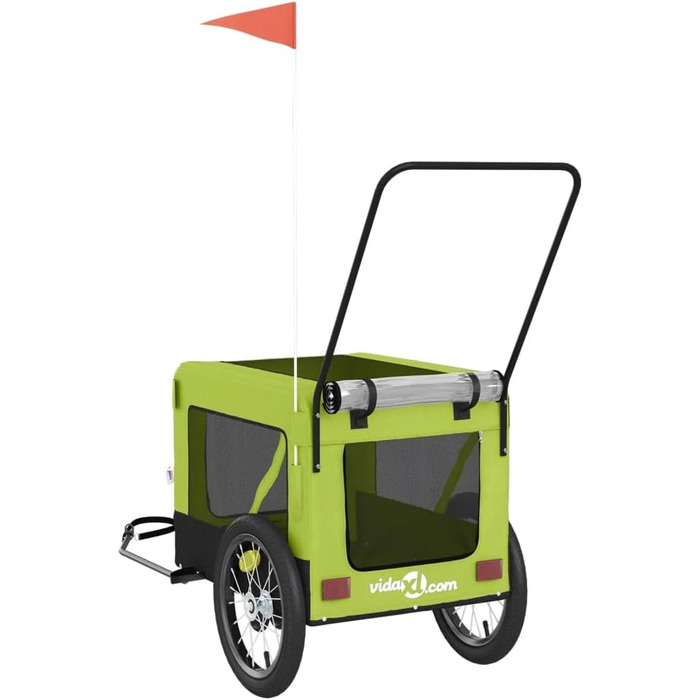 Причіп для собак та котів Eisen-Rahmen, Oxford-Gewebe, PVC-дах, 63x123x66 см, чорний, модель 93916