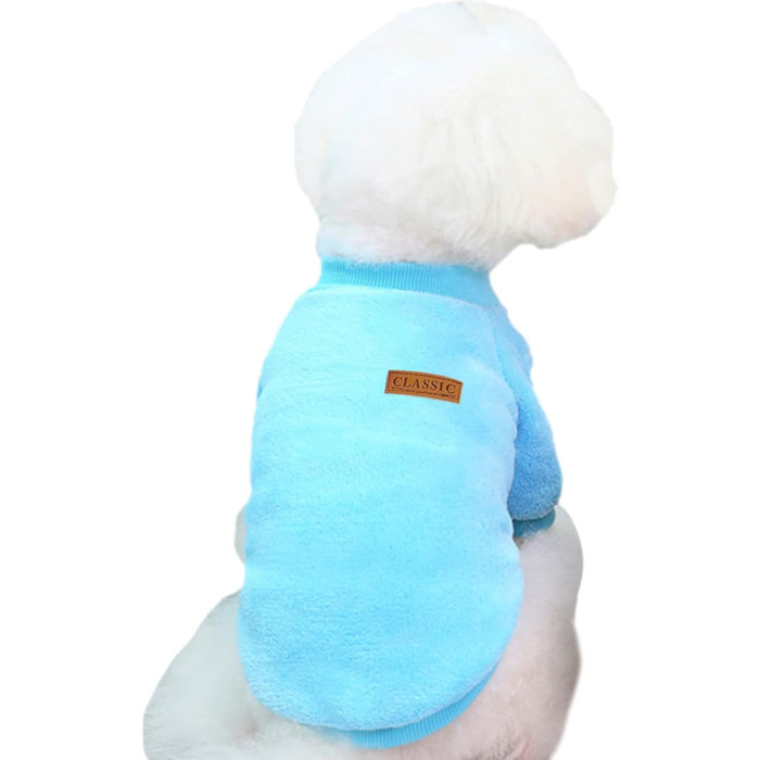 Теплий в'язаний пуловер для собак Jecikelon, зелений, розмір Medium, для цуценят та дорослих собак, зимовий