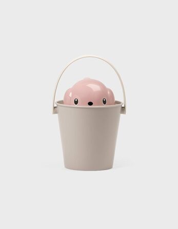 Контейнер для корму для собак United Pets, Італія, рожево-сірий, з лопаткою, дизайн Stefano Giovannoni