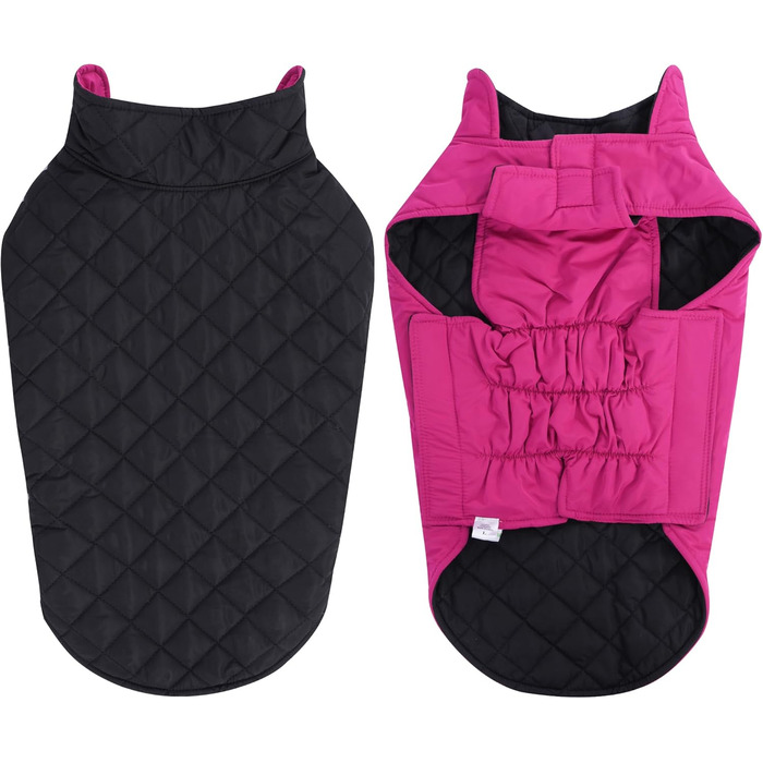 PetWarm Зимовий пуховий жилет для собак, двосторонній, водонепроникний, для маленьких, середніх та великих собак, справжній пух для максимального тепла та захисту від холоду, розмір Small (упаковка 1)