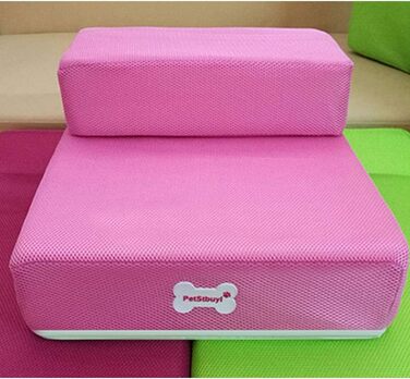 Східці для собак Левоберг - сходи для тварин для маленьких собак, котів, для ліжка (світло-рожевий)