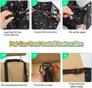 Автомобільний лежак для собак - міцний, водовідштовхувальний, для маленьких та середніх собак, з каркасом