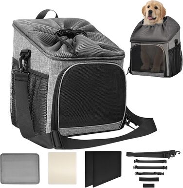 Велосумка-кошик для собак, дихаюча, легка, знімний кріплення для продуктів, для походів, кемпінгу та подорожей