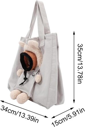 Сумка-переноска для тварин 13,8 дюймів, м'яка, дихаюча, з літерами | Стильна переноска для собак і котів, ідеальна для подорожей та візитів до ветеринара