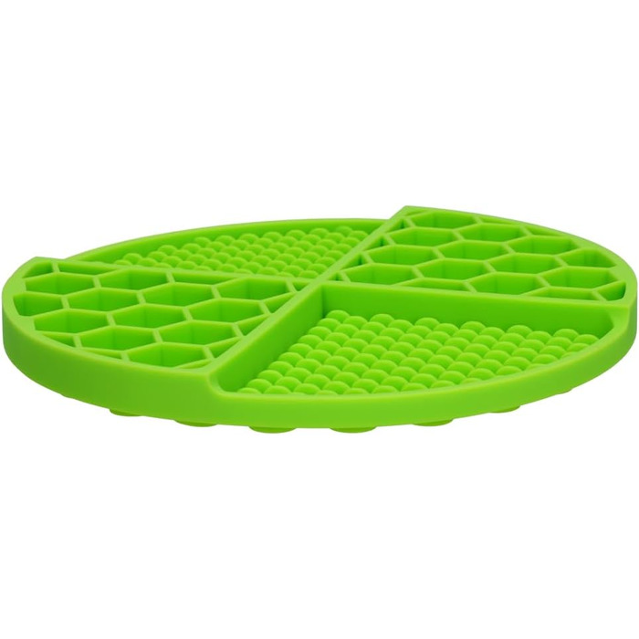 Килимок для собак Circel Ø21 см - годівниця для повільного годування, силікон, зелений