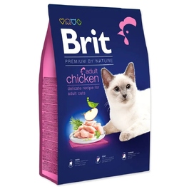 Сухий корм для дорослих котів Brit Premium by Nature, курка, 8 кг