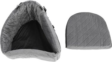 Автокрісло для собак Ejoyous: піднятий крісло для маленьких та середніх собак до 15,9 кг, знімний, з піною з пам'яті, сірий