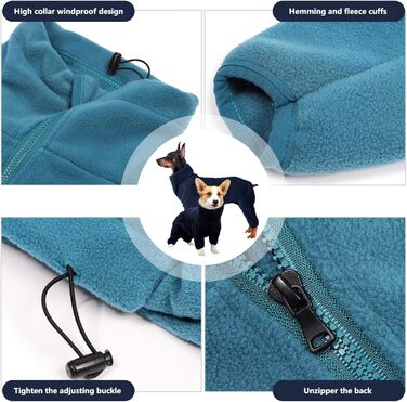 Зимова тепла куртка для собак, флісова підкладка, захист від вітру, регульована застібка, для малих та середніх собак, прогулянки, відпочинок, XXS