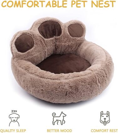 Ліжко для собак і котів PETCUTE, м'яке, для малих і середніх порід, пране, домашнє ліжечко для домашніх тварин