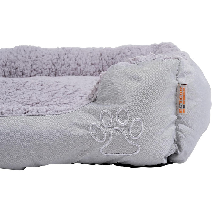 Крісло-лежанка для собак ESTEXO, 60x48x18 см, сірий колір